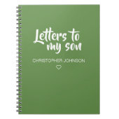 Briefe an My Son Journal Notizblock (Vorderseite)