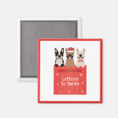Briefe an Santa French Bulldogs Magnet (Vorderseite/Rückseite)