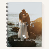 Briefe an uns, Hochzeitsstipendium, elegantes Foto Notizblock (Vorderseite)