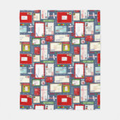 Briefe an Weihnachten Fleecedecke (Vorderseite)