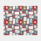 Briefe an Weihnachten Fleecedecke (Vorderseite (Horizontal))