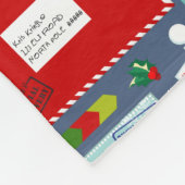 Briefe an Weihnachten Fleecedecke (Ecke)