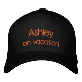 Briefe Ashley zum Urlaub Bestickte Baseballkappe