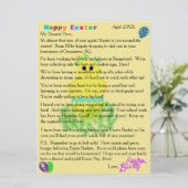 Briefe aus dem Niedlichen Easter Feiertagskarte (Stehend Vorderseite)