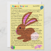 Briefe aus der Ostersonnigen Personalisierung Feiertagskarte (Vorderseite)