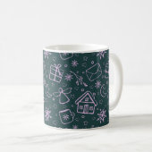 Briefe, Engel, Schneeflocken, Geschenke, Herzen &  Kaffeetasse (VorderseiteRechts)