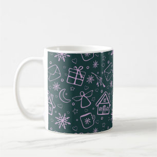 Briefe, Engel, Schneeflocken, Geschenke, Herzen & Kaffeetasse