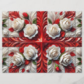 Briefe mit englischer Rose Design (Vorderseite)