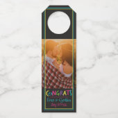 Briefe mit Herz-Glückwunsch Flaschenanhänger (Vorderseite)