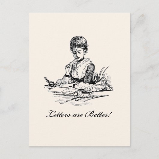 Briefe sind besser postkarte (Vorderseite)