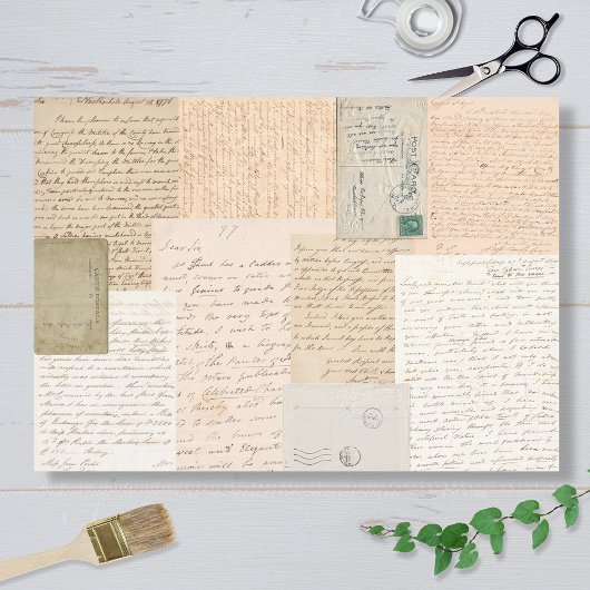 Briefe und Postkarten Seidenpapier