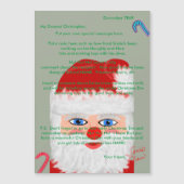 Briefe von Candy Canes vom Weihnachtsmann Magnetkarte (Vorderseite)