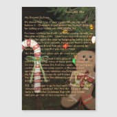 Briefe von Santa Gingerbread 12x18 Magnetkarte (Vorderseite)
