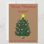 Briefe von Santa Gingerbread Man Feiertagskarte (Rückseite)