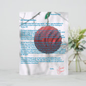 Briefe von Santa Tweens Rotes Weihnachtsbaumschmuc (Stehend Vorderseite)