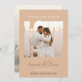 Briefing Liebe Story Foto Hochzeit Einladung (Vorne/Hinten)