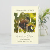 Briefing Liebe Story Foto Hochzeit Einladung (Stehend Vorderseite)