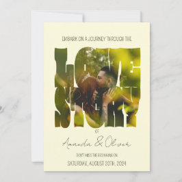 Briefing Liebe Story Foto Hochzeit Einladung