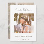 Briefing Liebe Story Foto Hochzeit Save The Date (Vorne/Hinten)