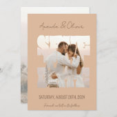 Briefing Liebe Story Foto Hochzeit Save The Date (Vorne/Hinten)