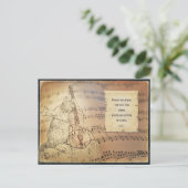 Briefkaart met Rumi - Alles ist Musik Postkarte (Stehend Vorderseite)