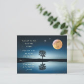 Briefkaart Rumi - Wenn du den Mond will Postkarte (Stehend Vorderseite)