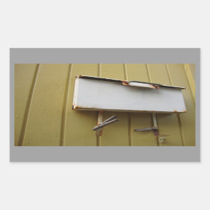 Briefkasten-Aufkleber Rechteckiger Aufkleber