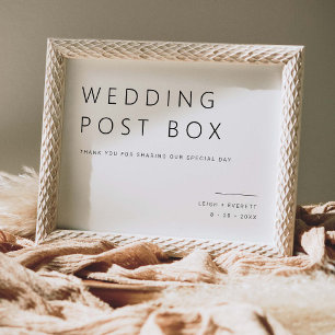 Briefkasten-Dekor für die Hochzeitkarte L100 Poster