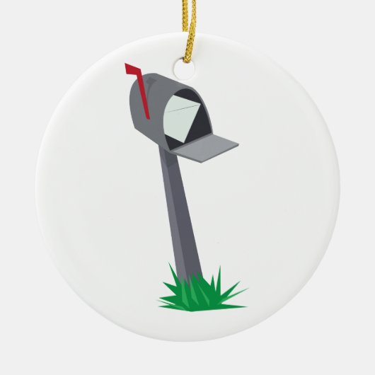 Briefkasten Keramik Ornament (Vorne)