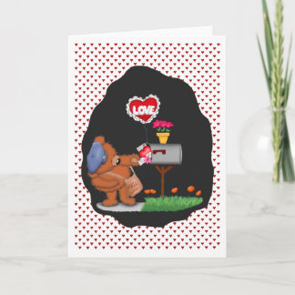 Briefkasten-Liebe kein Text nach innen Feiertagskarte