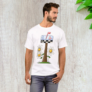 Briefkasten mit Gänseblümchen und Herzflagge Landg T-Shirt