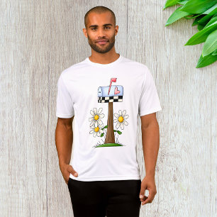 Briefkasten mit Gänseblümchen und Herzflagge Landg T-Shirt