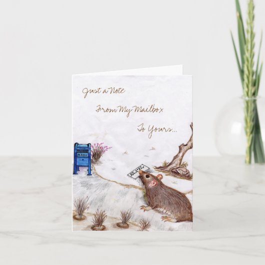 Briefkasten-Molly-Anmerkungs-Karte 1. Karte (Vorderseite)