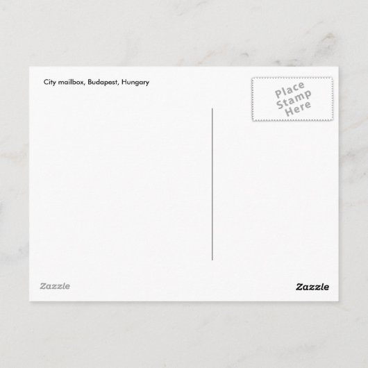 Briefkasten Postkarte (Rückseite)