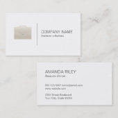 Briefkasten | Unternehmen (weiß) Visitenkarte (Vorne/Hinten)