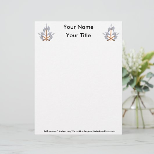 Briefkopf 8,5" x 11" (Stehend Vorderseite)