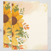 Briefkopf, Blumenpapier (Vorne/Hinten)