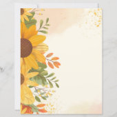 Briefkopf, Blumenpapier (Rückseite)