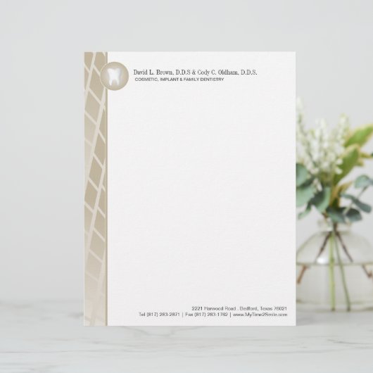 Briefkopf Dental Company (Stehend Vorderseite)