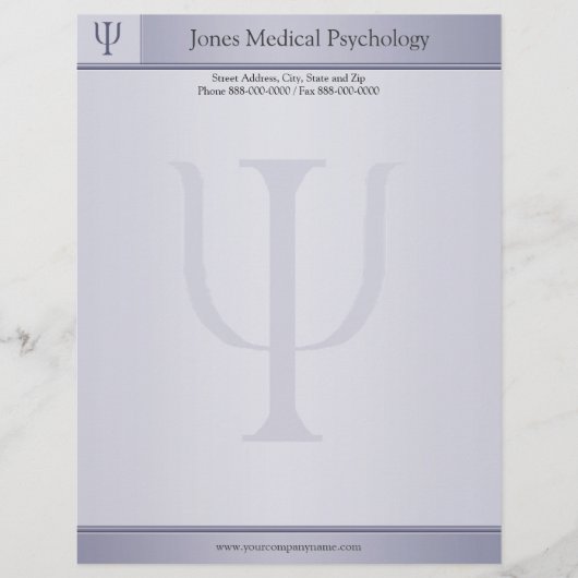 Briefkopf für Psychologen (Vorderseite)