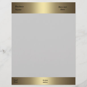 Briefkopf Geschäftsfirma Büro Bronze Gold