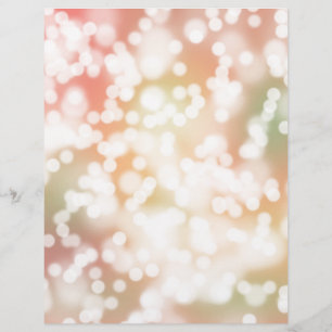 Briefkopf, hellrosa Bokeh-Lichterglanz