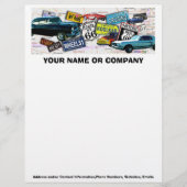 Briefkopf - klassische Autos des Weg-66 (Vorderseite)