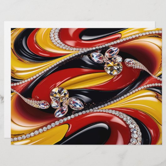 Briefkopf mit belgischem Farbdesign (Vorne/Hinten)