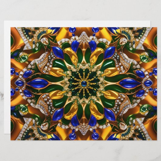 Briefkopf mit brasilianischem Farbdesign (Vorne/Hinten)