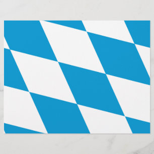 Briefkopf mit der Flagge Bayerns, Deutschland