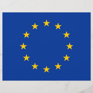 Briefkopf mit der Flagge der Europäischen Gewerksc