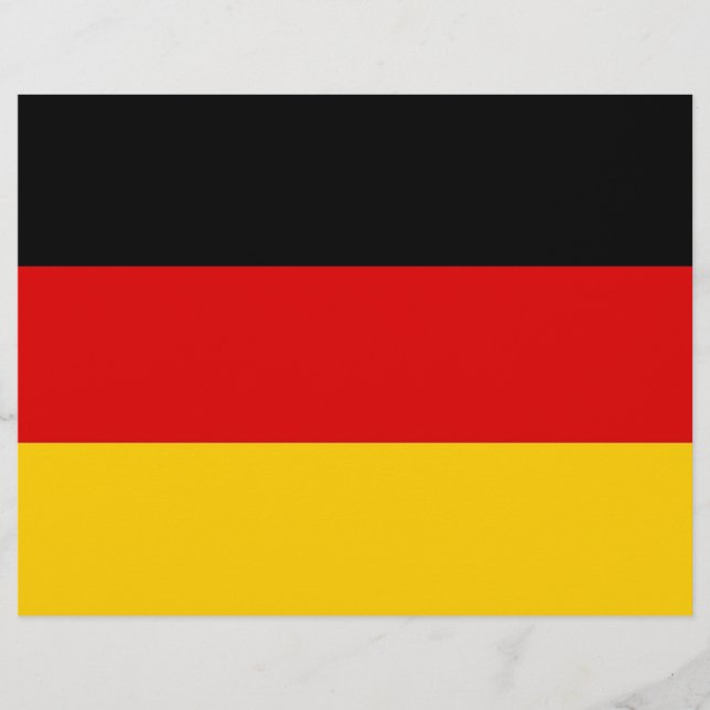 Briefkopf mit der Flagge Deutschlands (Vorderseite)