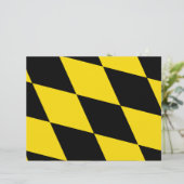 Briefkopf mit der Flagge Münchens, Deutschland (Stehend Vorderseite)