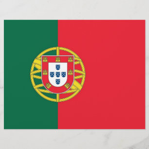 Briefkopf mit der Flagge Portugals